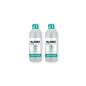 klarex hand sanitizer 500ml - 2 bottles.